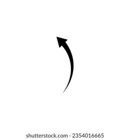 Black vector arrow icon Vector illustration design.