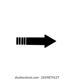 Icono de flecha de Vector negro para Elementos de Diseño web