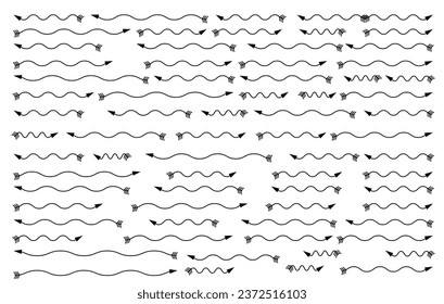  Black vector arrows collection. Arrow. Arrow icon. Modern simple arrows. Collection of different for web design or interface. Direction symbols - vector. arrow set, collection.