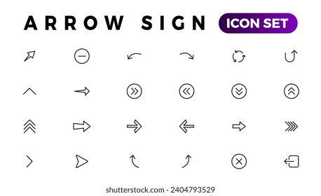 Black vector arrows collection. Arrow. Cursor. Arrow Modern simple arrows. Collection different Arrows on flat style for web design or interface. Direction symbols