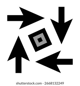Colección negra del icono de las flechas del Vector