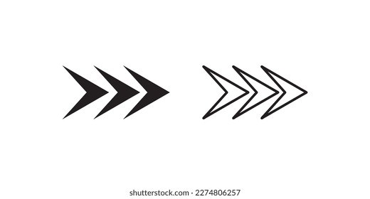 Black vector arrows, vector illustration collection of arrows vector icon.