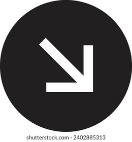 black vector arrows isolated on white, Arrow icon, direction sign
