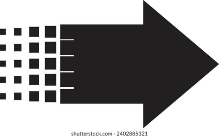 black vector arrows isolated on white, Arrow icon, direction sign