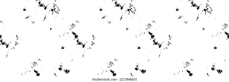 Black Vector Art. Black Seamless Paint. Doodle Ink Print. Vector Grain Vector. Dirty Brush Background. Endless Circle Texture. White Pastel Tye Dye. Black Sketch Stain. Doodle Ink Brush Background