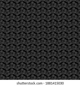 Schwarzer Vektorhintergrund. Abstrakte polygonale Textur. Mosaik