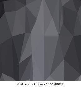 black vector background.  abstract triangle design. 