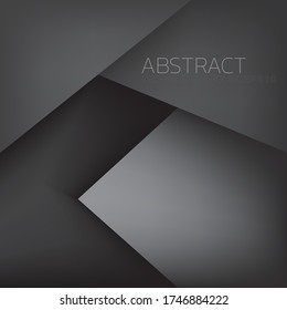 Black vector background triangle and geometric element with space for background design