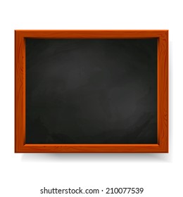 Black vector blackboard isolated on white