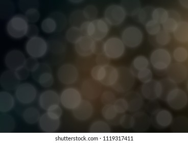 Black vector bokeh template. Colorful abstract illustration with gradient. A completely new design for your business.