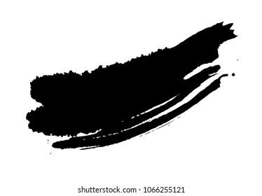 black vector brush stroke