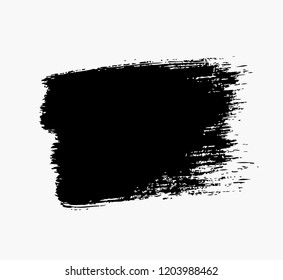 black vector brush stroke