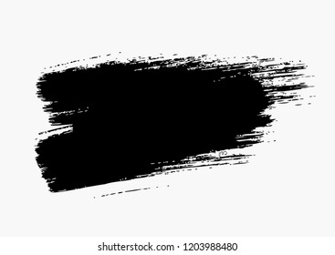 black vector brush stroke