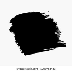 black vector brush stroke