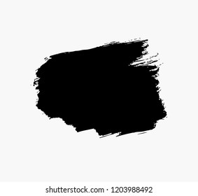 black vector brush stroke