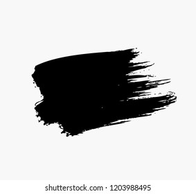 black vector brush stroke