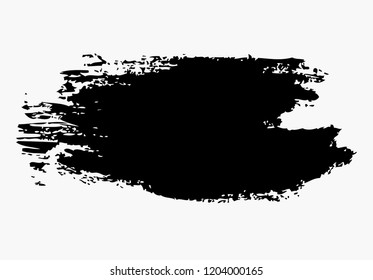 black vector brush stroke