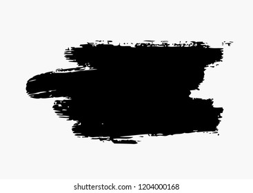 black vector brush stroke