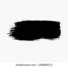 black vector brush stroke