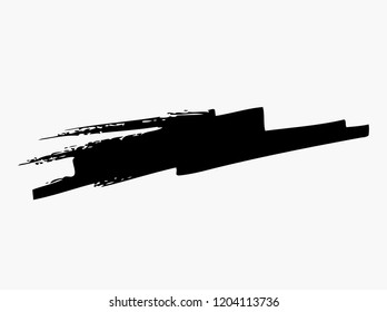 black vector brush stroke