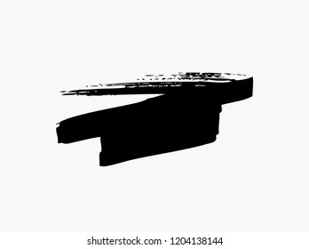 black vector brush stroke