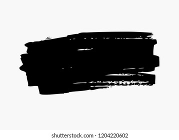 black vector brush stroke