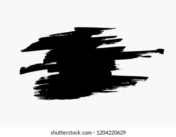 black vector brush stroke