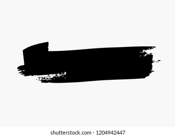 black vector brush stroke
