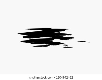 black vector brush stroke
