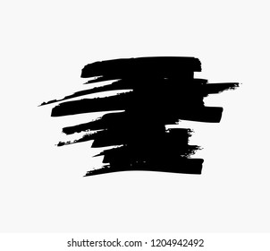 black vector brush stroke