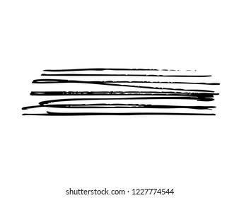 black vector brush stroke