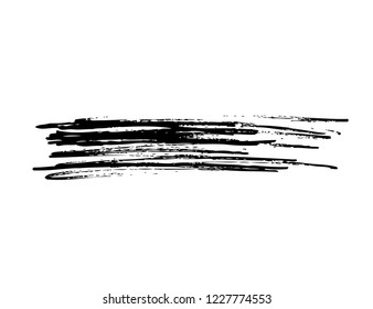 black vector brush stroke