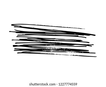 black vector brush stroke