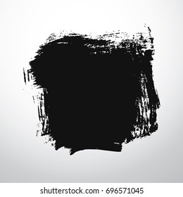 Black vector brush stroke