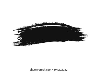 Black vector brush stroke