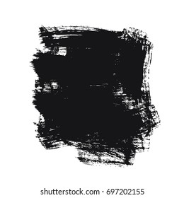Black vector brush stroke