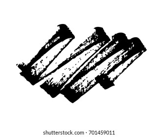 Black vector brush stroke