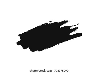 Black vector brush stroke