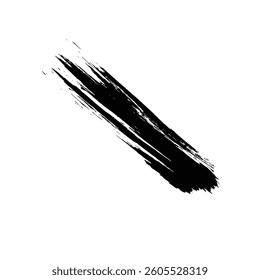 A black vector brush stroke design offers a versatile artistic element, perfect for ink-style illustrations, creative backgrounds, and grunge textures in various digital art projects.

