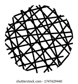 Black vector brush strokes collection. Black elements on a white background