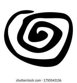 Black vector brush strokes collection. Black elements on a white background