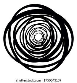 Black vector brush strokes collection. Black elements on a white background