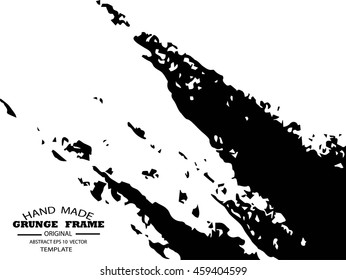 Black vector brush strokes collection