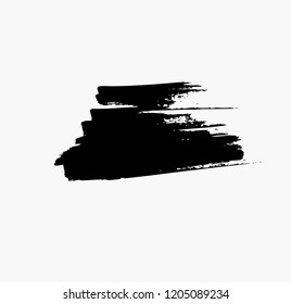 black vector brushstroke