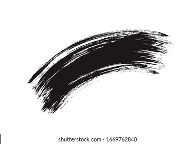 black vector brushstroke background, vector illustration