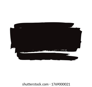 schwarzer Vektorgrafik-Pinselhintergrund, Vektorgrafik