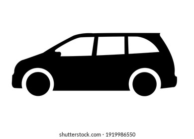 vehículo vector negro sobre fondo blanco