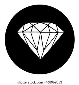Black vector diamond, can be used as logotype