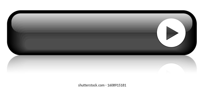 Black vector gel effect web button
