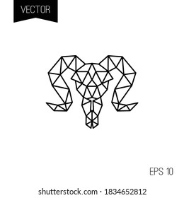 Icono geométrico vector negro, logotipo o tatuaje pequeño. Gangsta callejero y estilo romántico. Sketch skull.